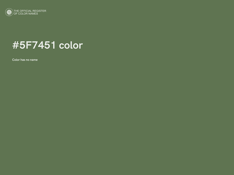 #5F7451 color image