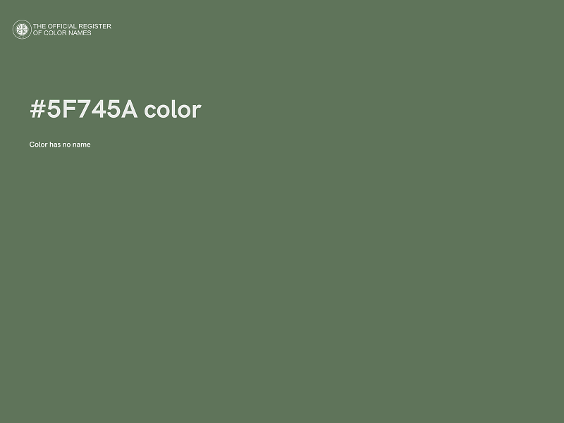 #5F745A color image