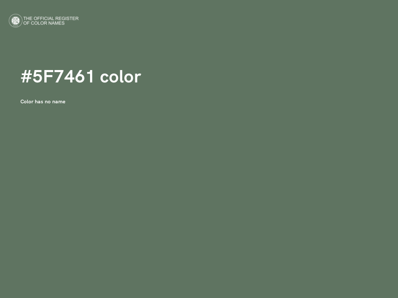 #5F7461 color image