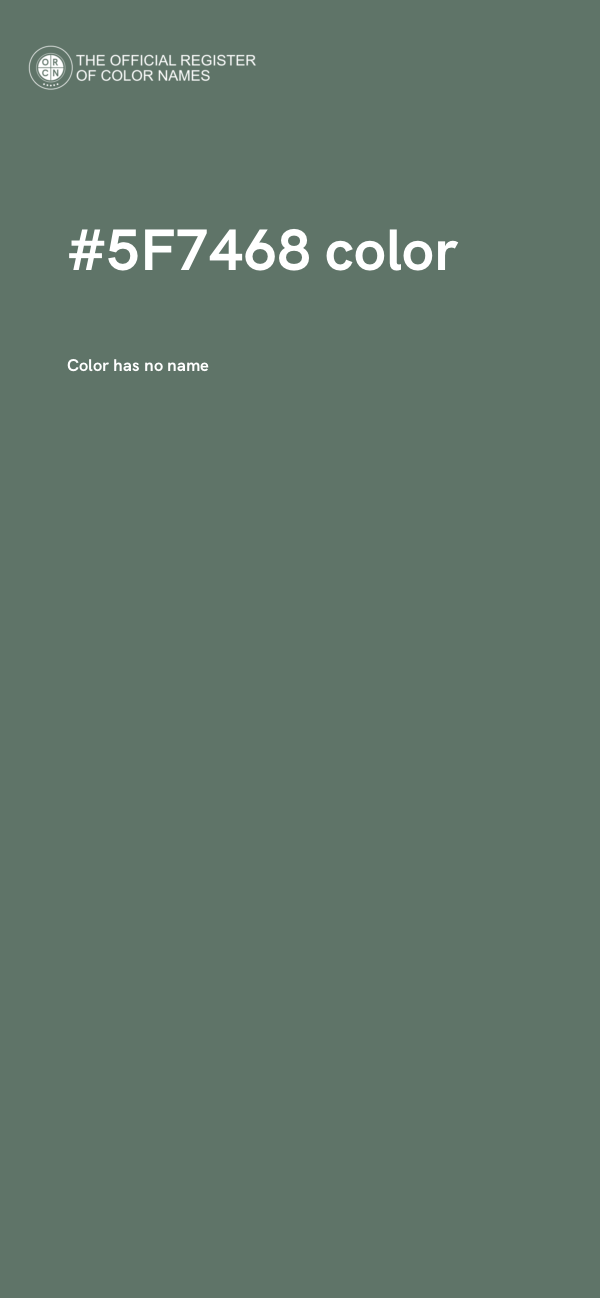#5F7468 color image