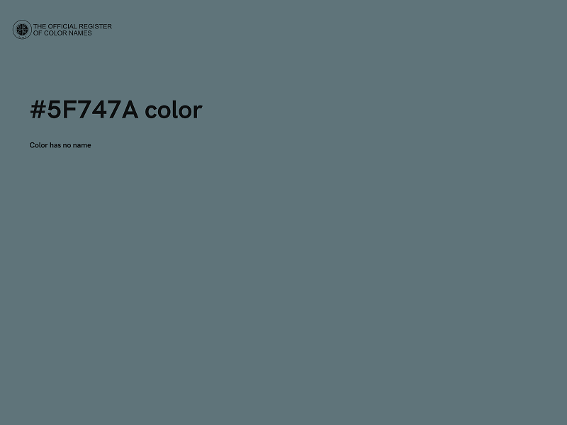 #5F747A color image