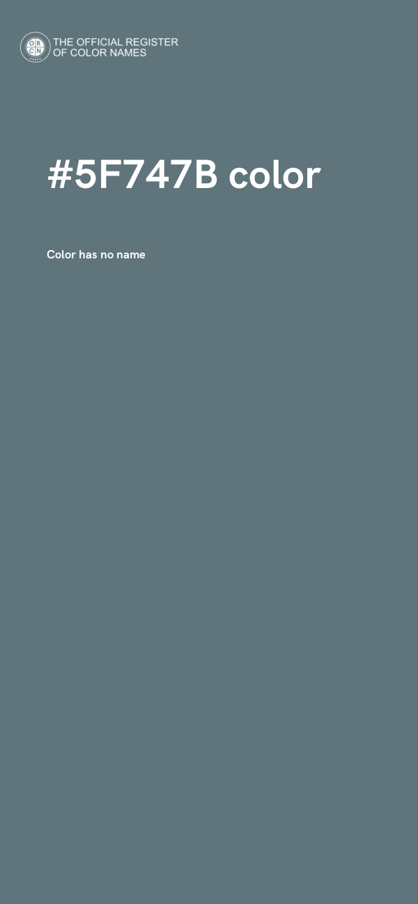 #5F747B color image