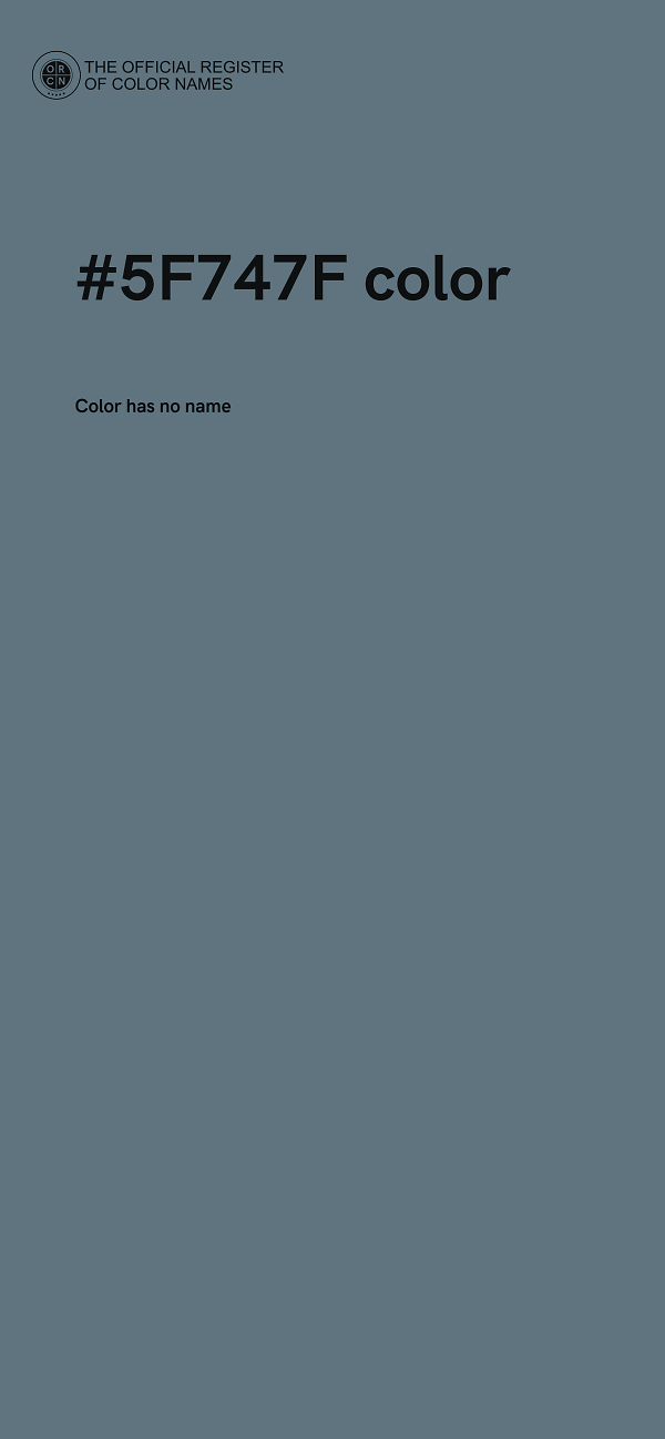 #5F747F color image