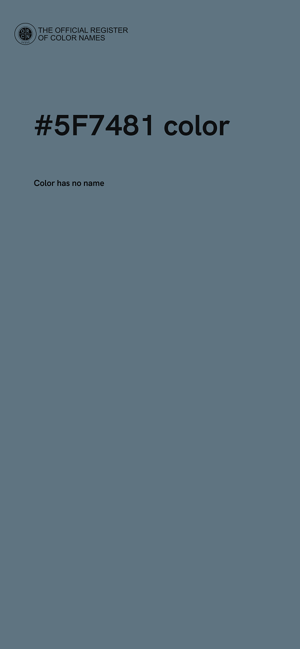 #5F7481 color image
