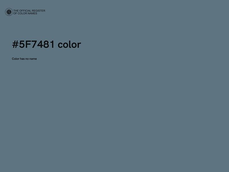 #5F7481 color image