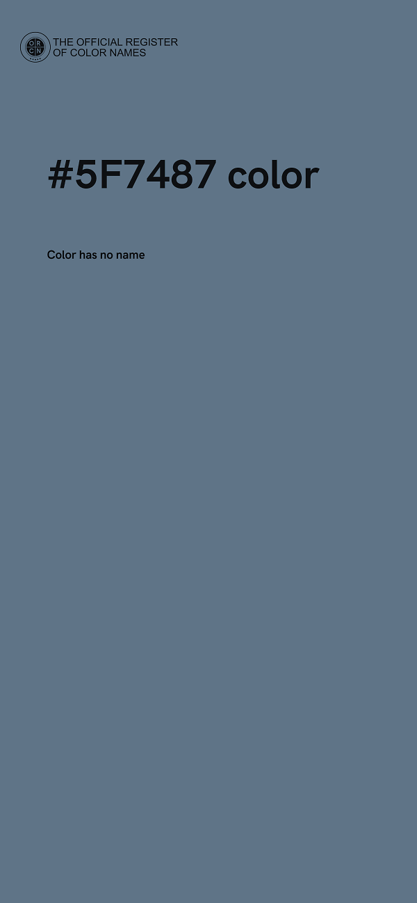#5F7487 color image