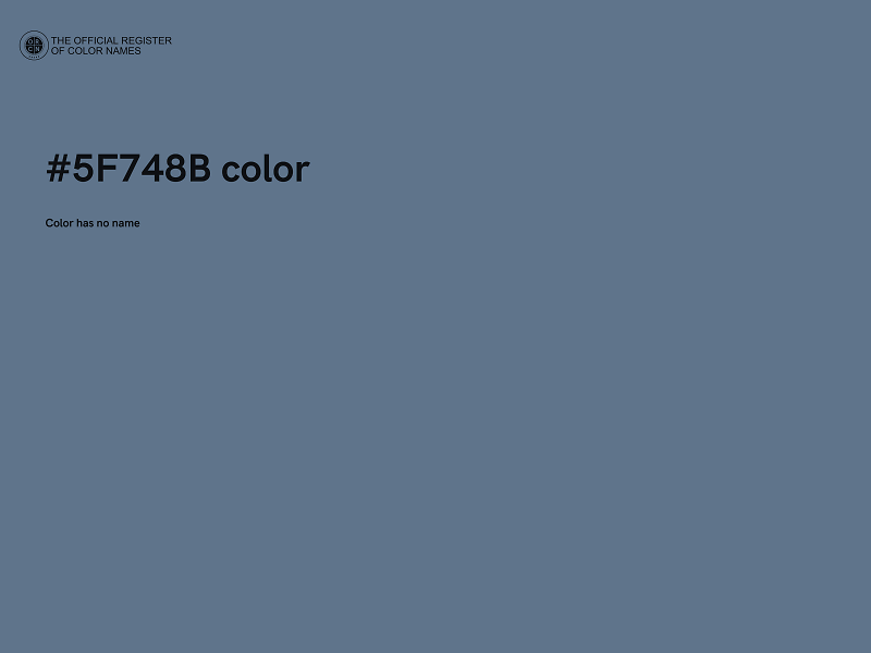 #5F748B color image