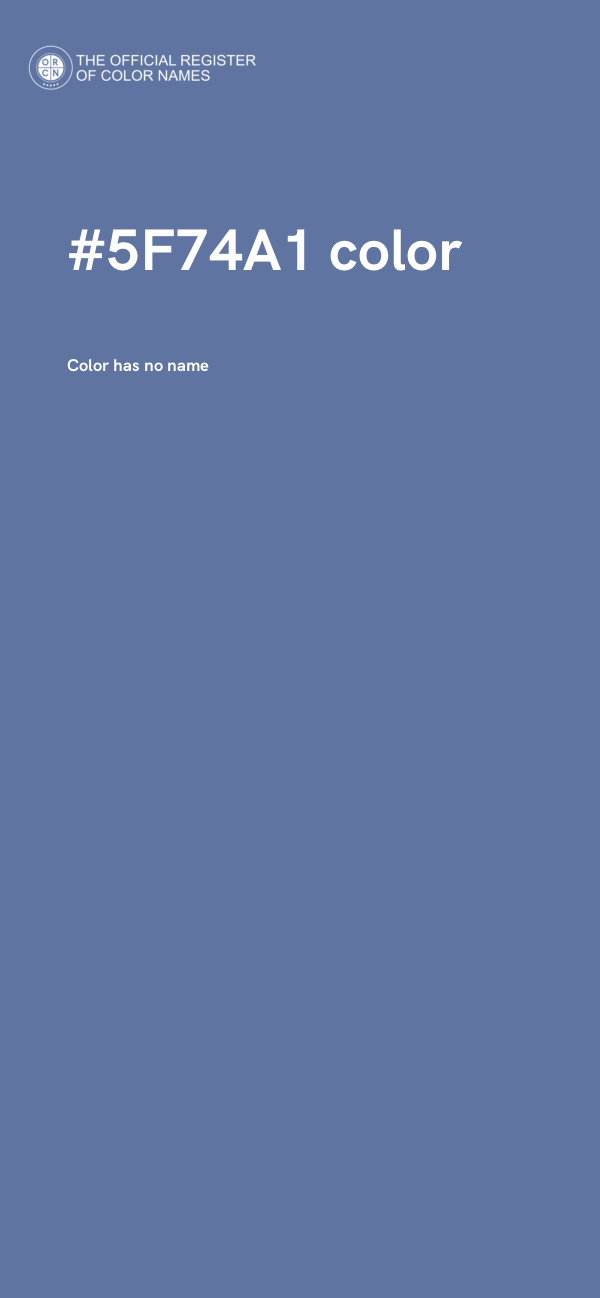 #5F74A1 color image