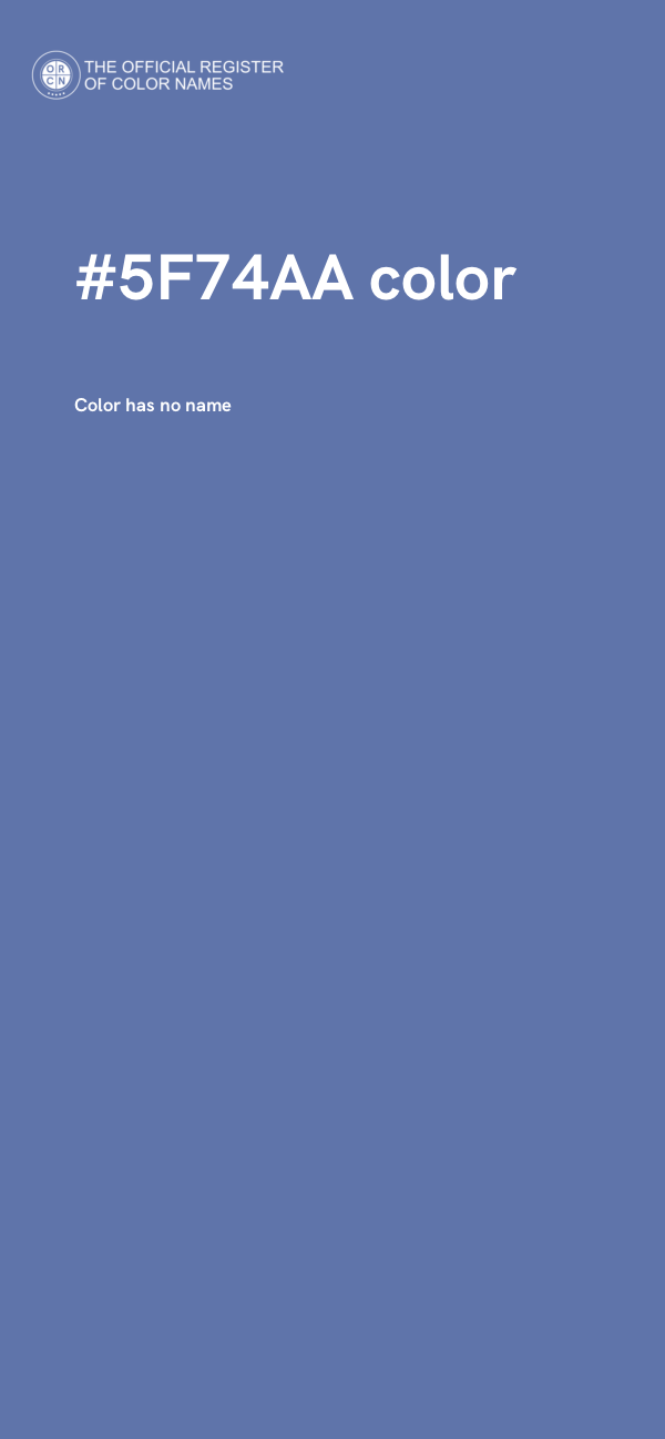 #5F74AA color image