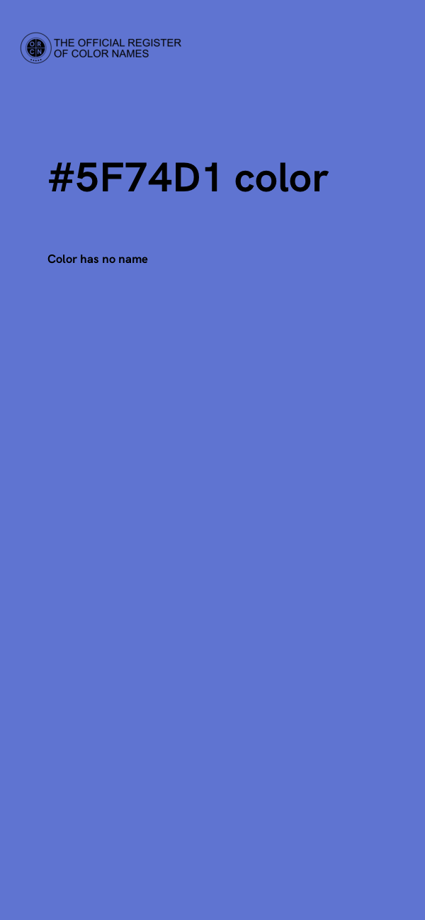 #5F74D1 color image