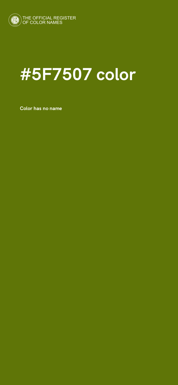 #5F7507 color image