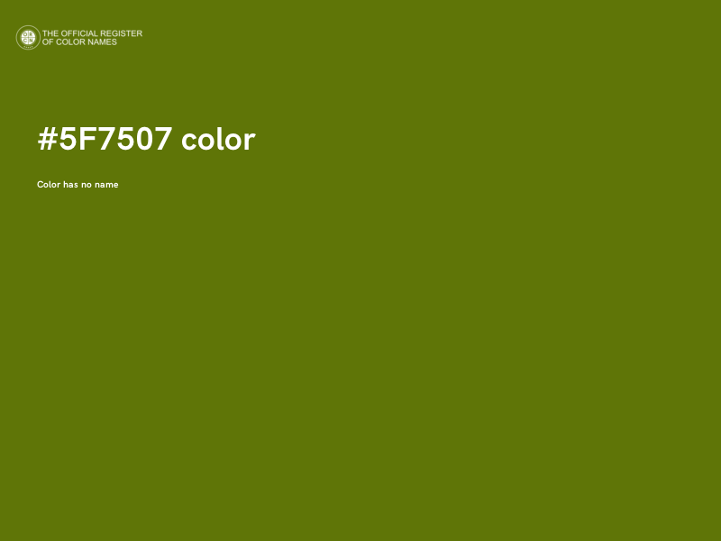 #5F7507 color image