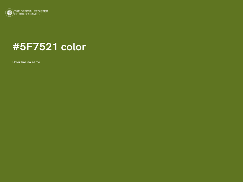 #5F7521 color image