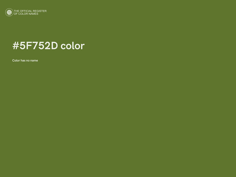 #5F752D color image