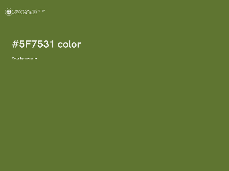 #5F7531 color image