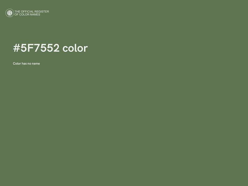 #5F7552 color image