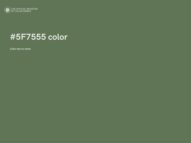 #5F7555 color image