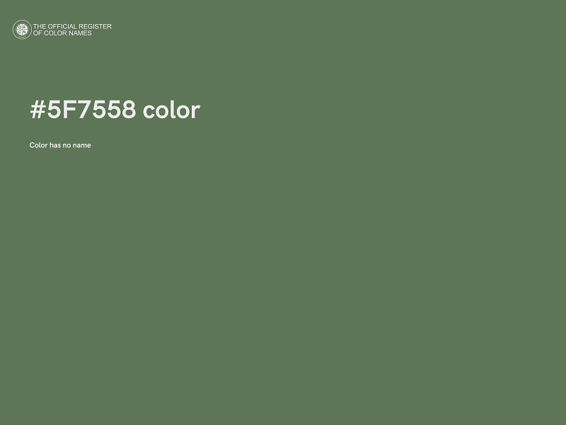 #5F7558 color image