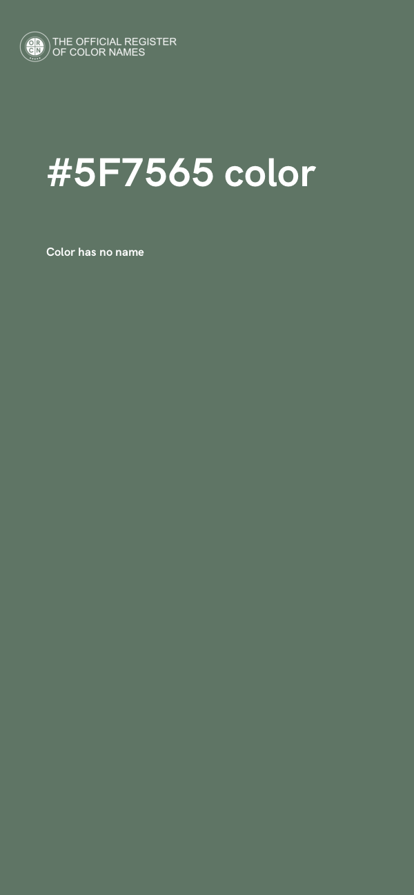 #5F7565 color image
