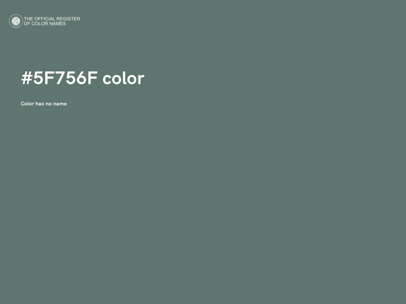 #5F756F color image