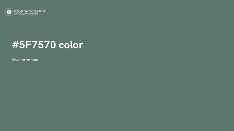 #5F7570 color image