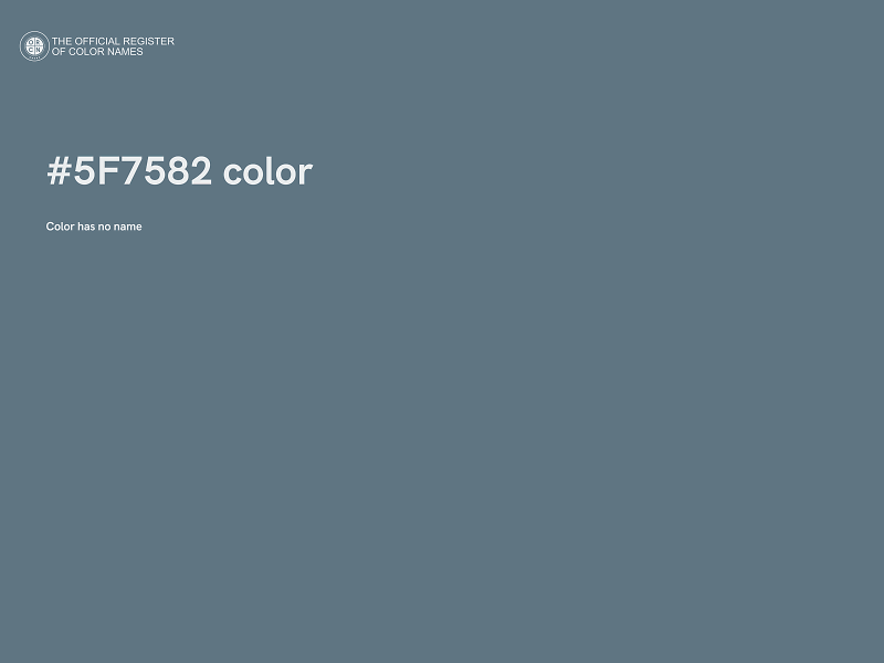 #5F7582 color image