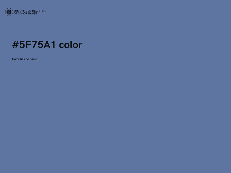 #5F75A1 color image