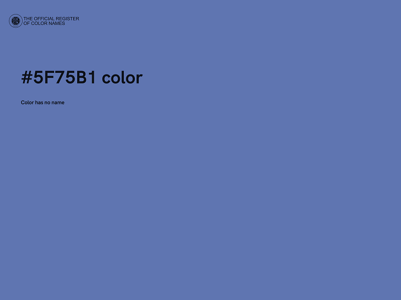 #5F75B1 color image