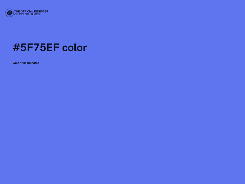 #5F75EF color image