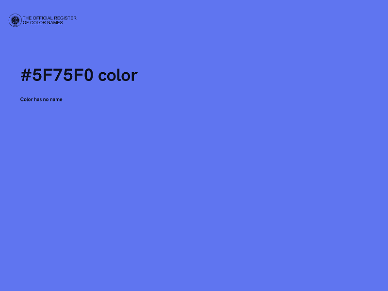 #5F75F0 color image