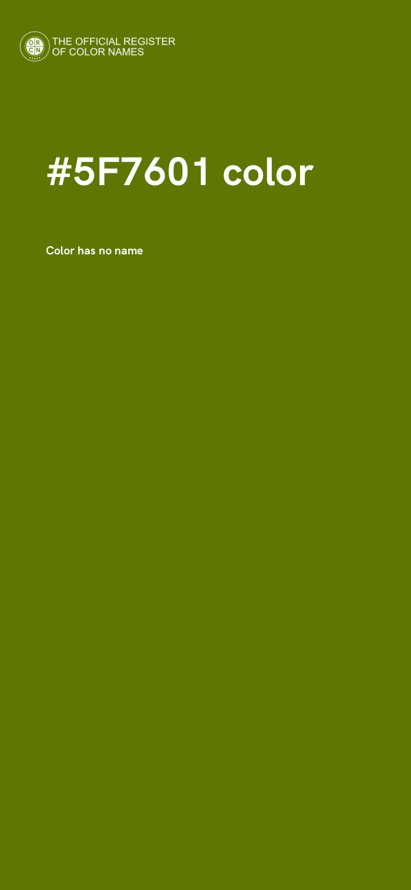 #5F7601 color image