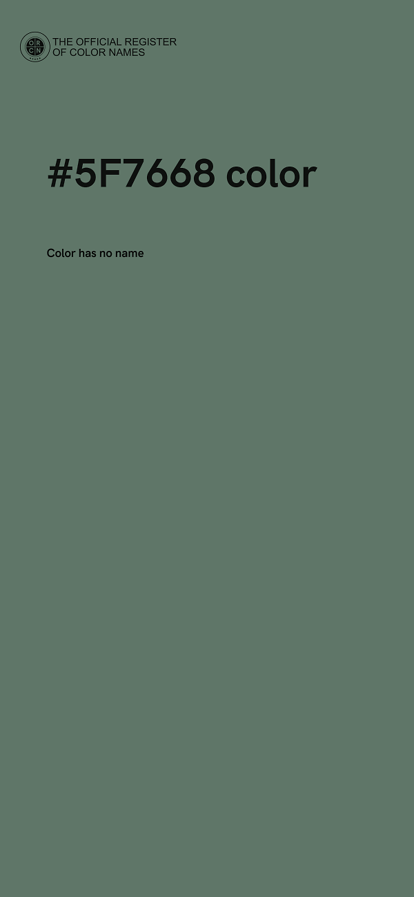#5F7668 color image