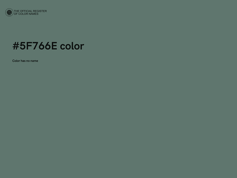 #5F766E color image