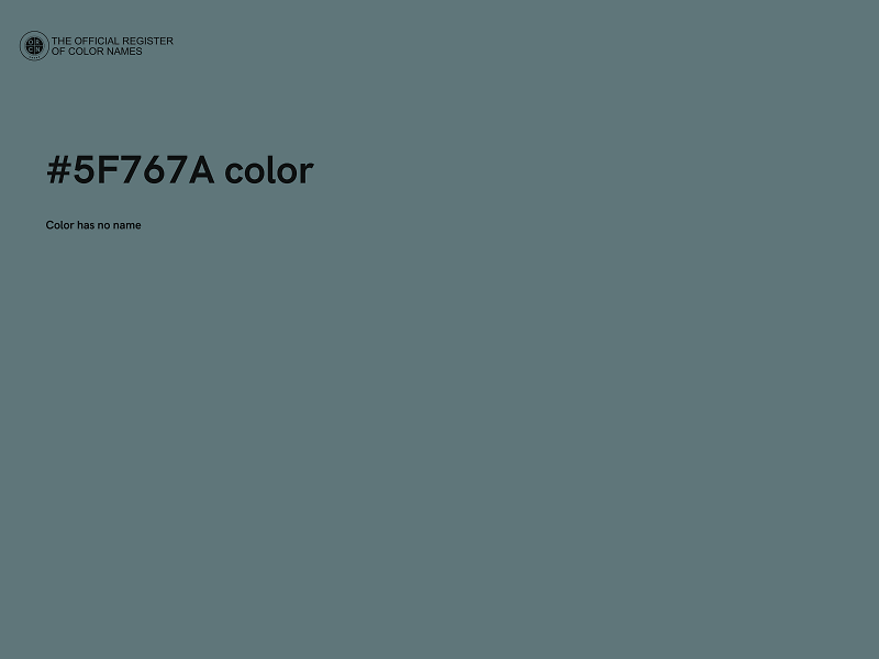 #5F767A color image