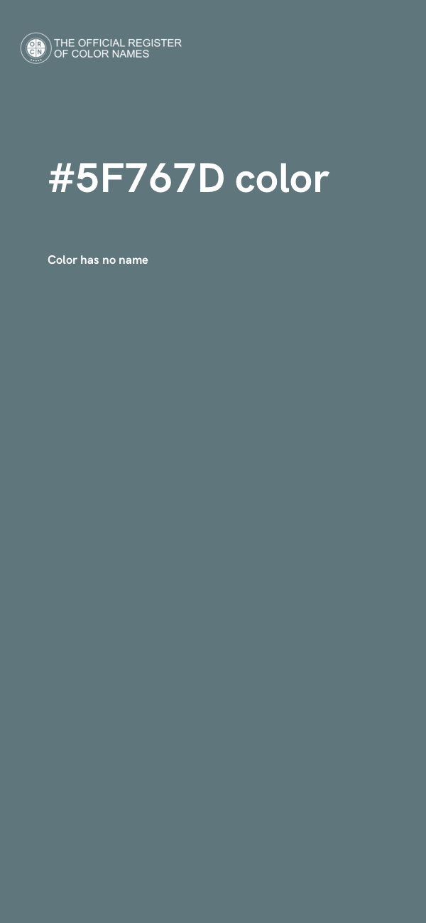 #5F767D color image