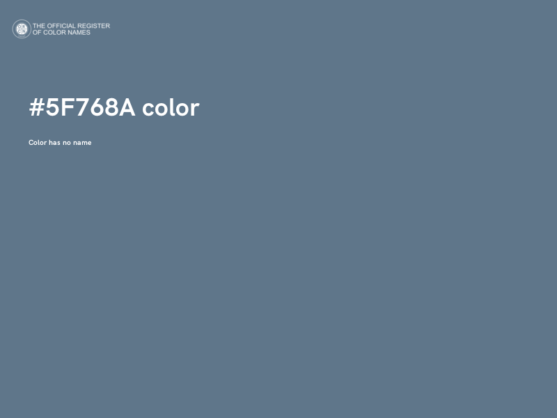 #5F768A color image