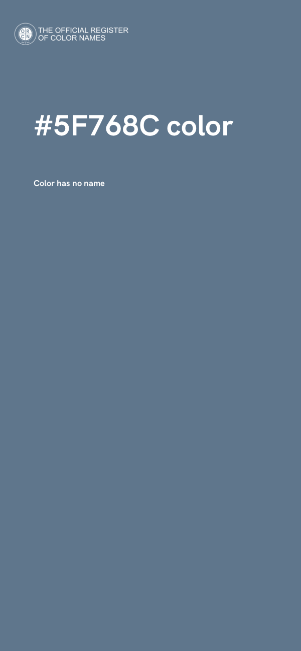 #5F768C color image