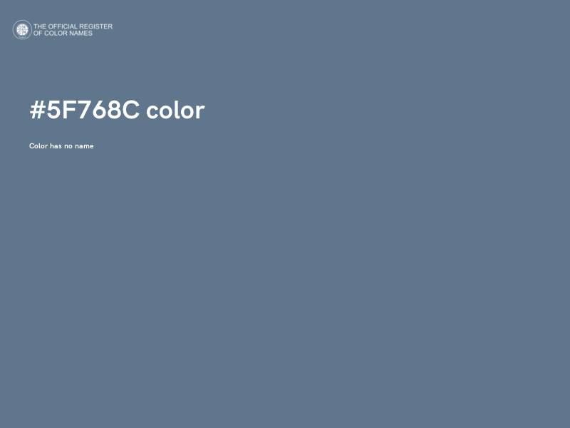 #5F768C color image