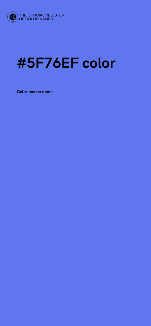#5F76EF color image