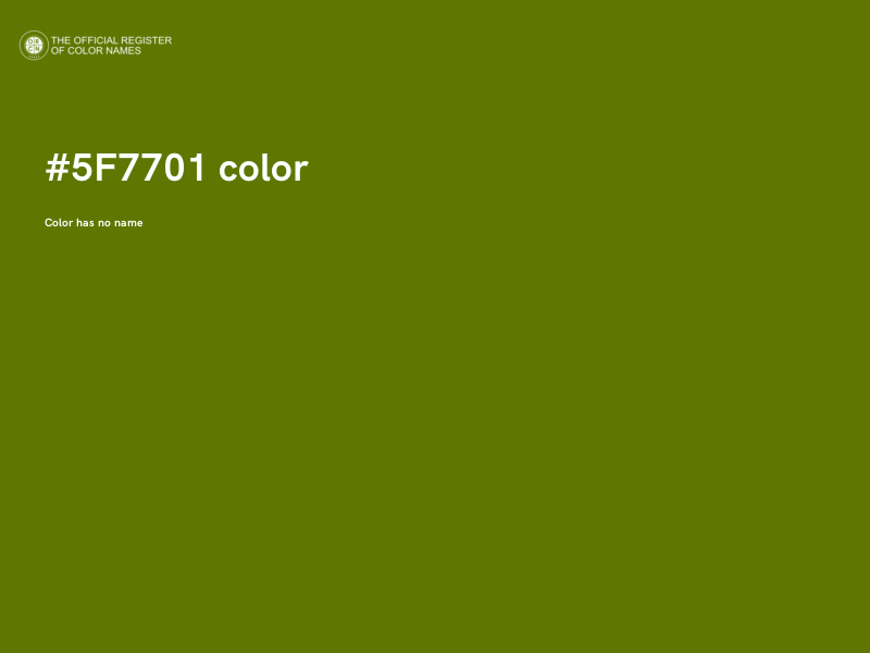 #5F7701 color image