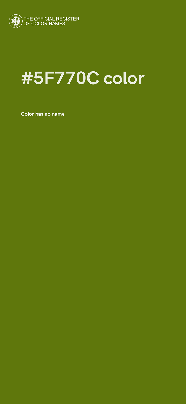 #5F770C color image