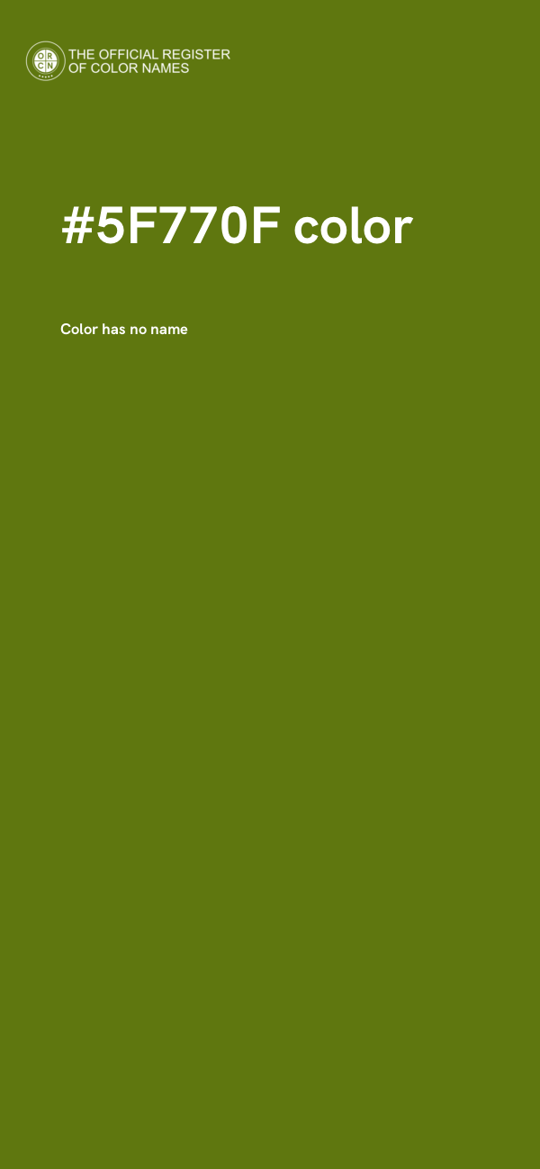 #5F770F color image