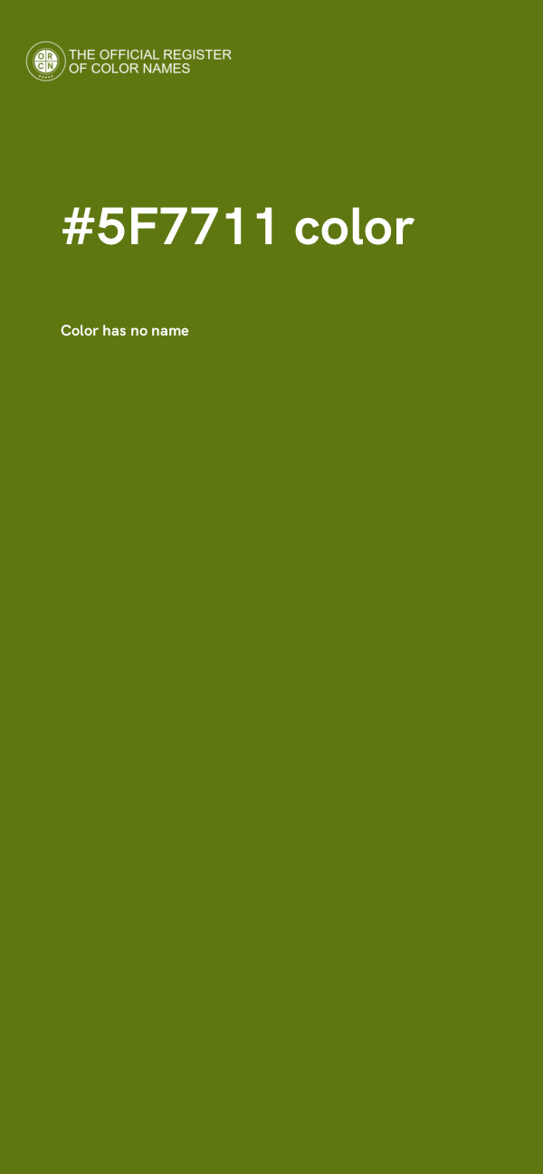 #5F7711 color image