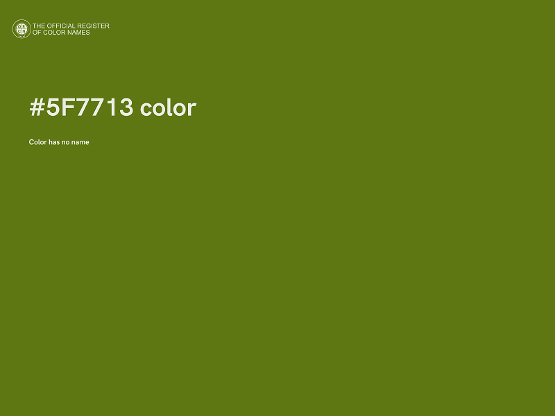 #5F7713 color image