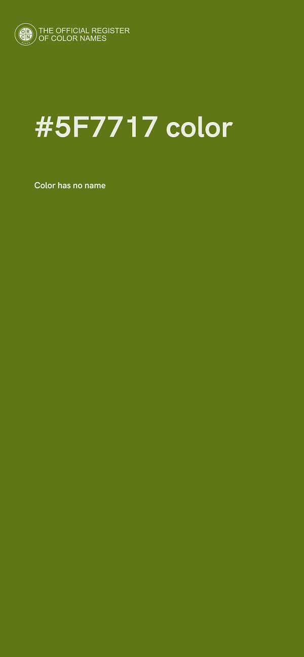 #5F7717 color image
