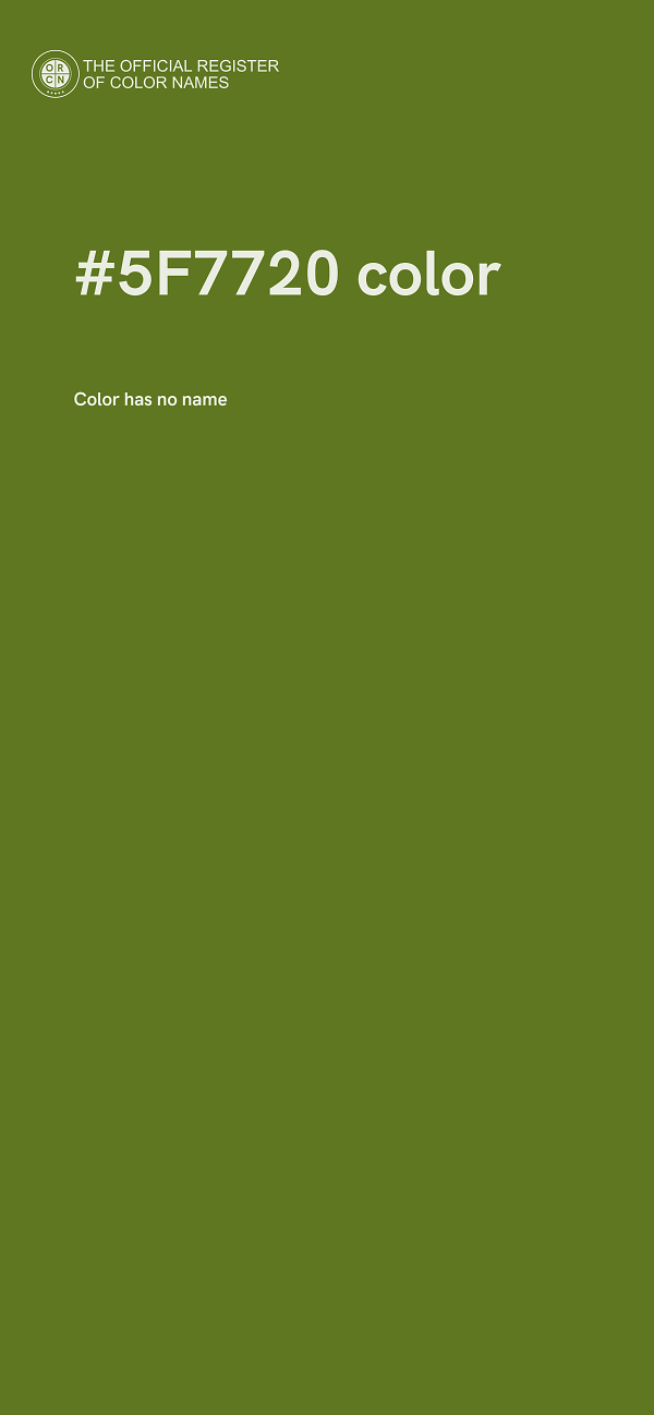#5F7720 color image