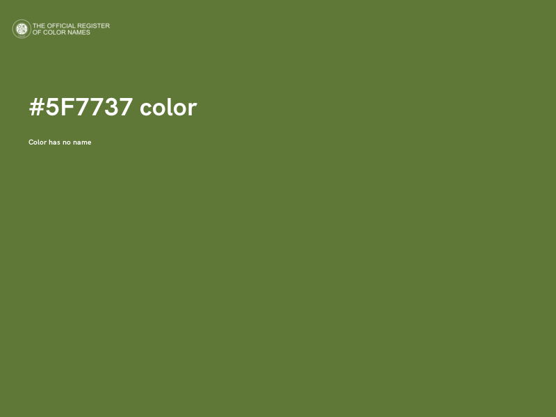 #5F7737 color image
