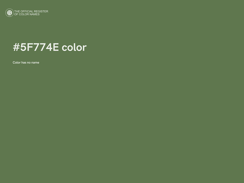 #5F774E color image