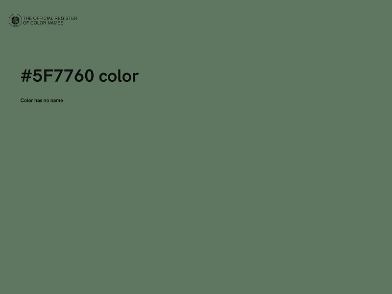 #5F7760 color image