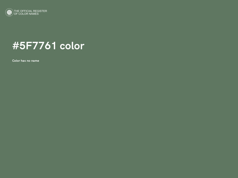 #5F7761 color image